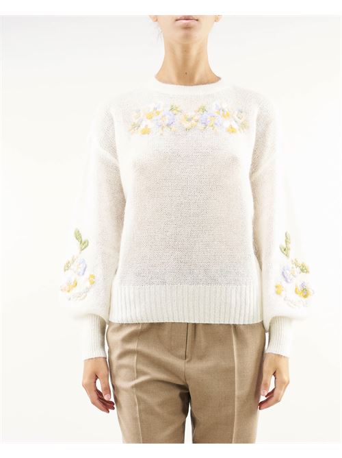 Wool and mohair sweater with embroidery flower Twinset TWIN SET |  | TP3501282